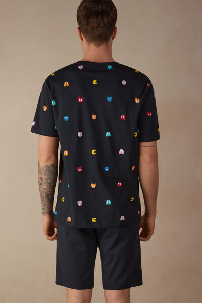 Krótka Piżama z Bawełny Pac-Man