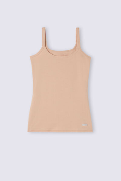 Natural Cotton Strappy Top