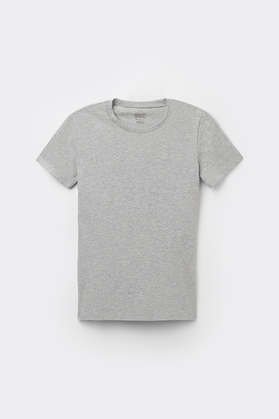 Short-Sleeved Stretch Superior Cotton Top