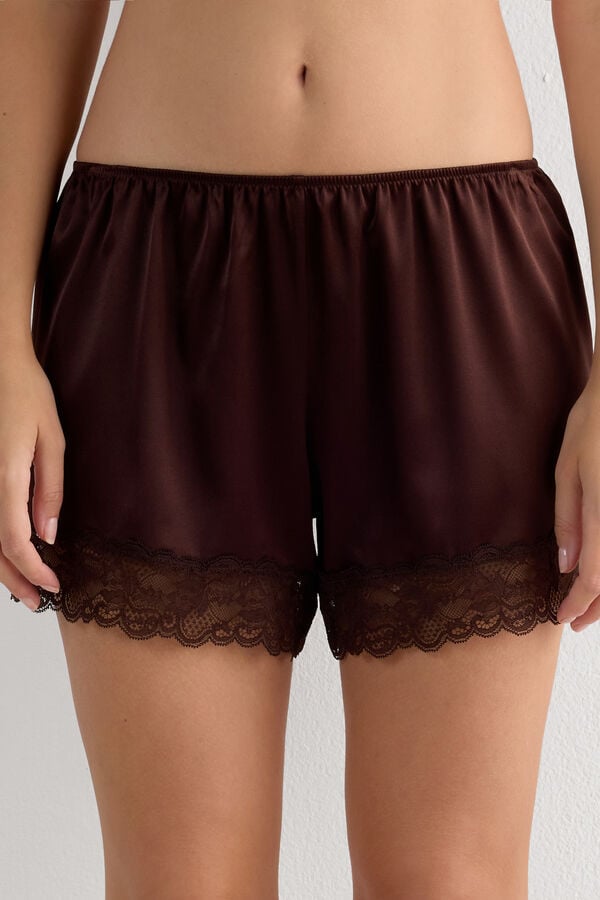 Pantaloncino in Seta con Pizzo