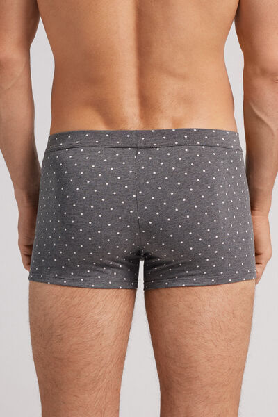 Gepunktete Boxershorts aus elastischer Supima® Baumwolle