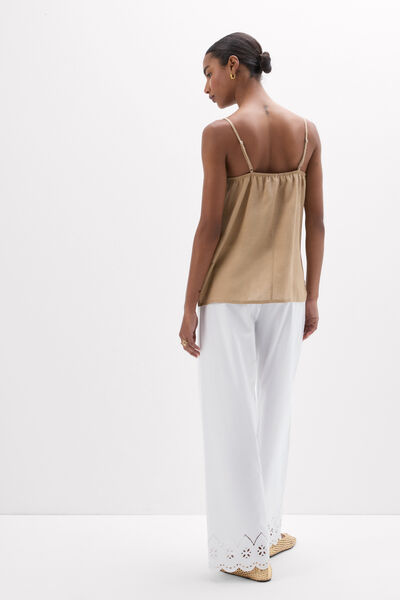 The Pure Linen Plain-Weave Linen Top