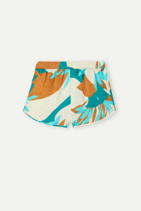 Shorts aus Viskosesatin Summer Vibes