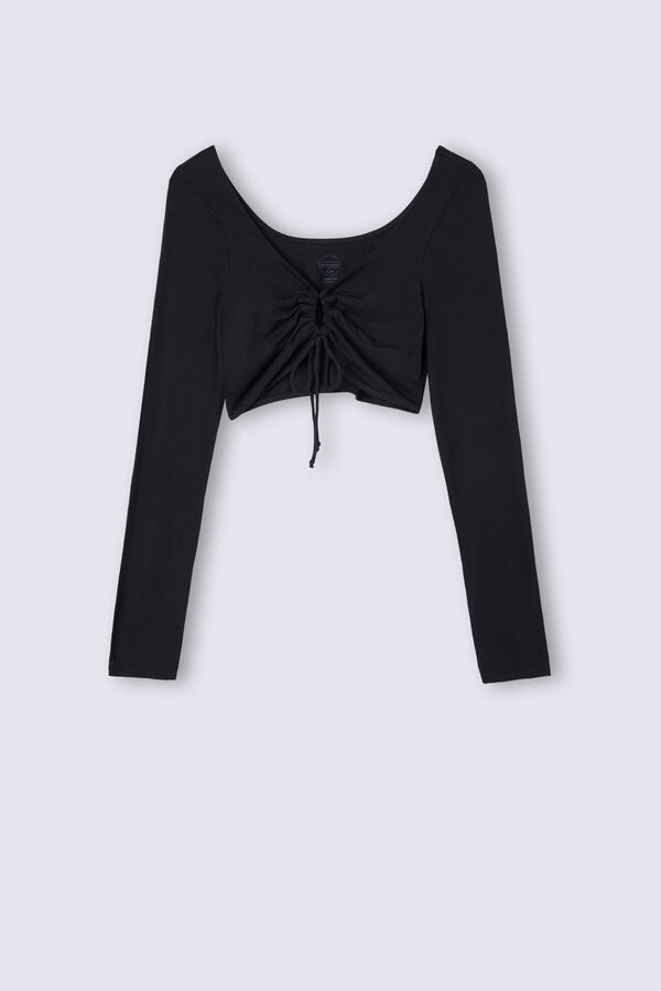 Sinful Fantasies Long-Sleeved Crop Top | Intimissimi