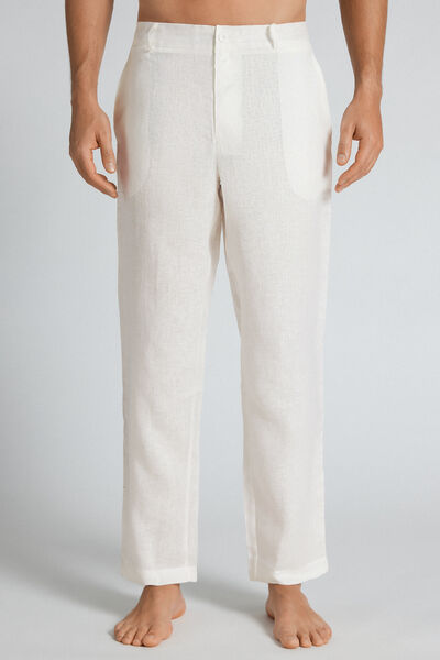 Lange Hose aus 100&nbsp;% Leinen Herren