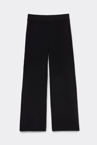 Pantaloni Lunghi a Palazzo 100% Cashmere