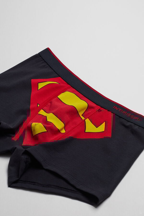 Superman Logo Print Boxers in Stretch Supima® Cotton