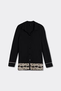 Vorne offenes Shirt aus Modal Pretty Flowers