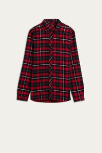 Camisa en Tela de Algodón Perchado