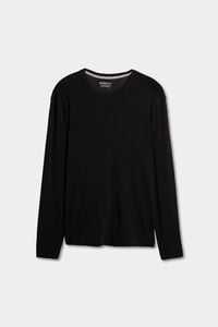 Long-sleeve Round-Neck Merino-Wool Top