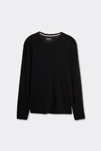 Long-sleeve Round-Neck Merino-Wool Top