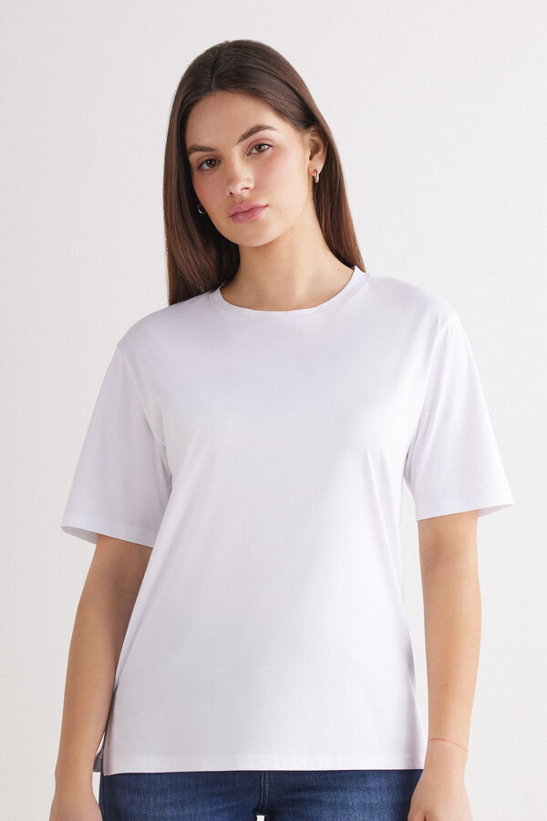 Kurzarmshirt aus Elevated Cotton