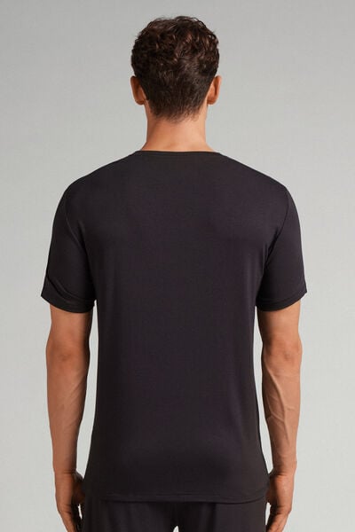 T-shirt en modal et soie