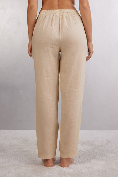 Pantalon en toile de lin