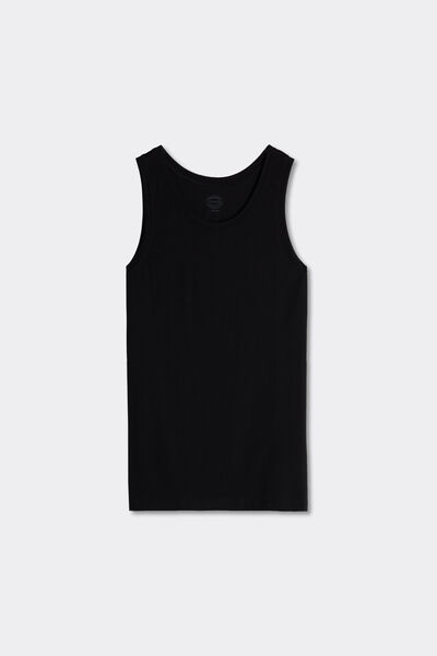 Round-Neck Extrafine Superior Cotton Vest Top