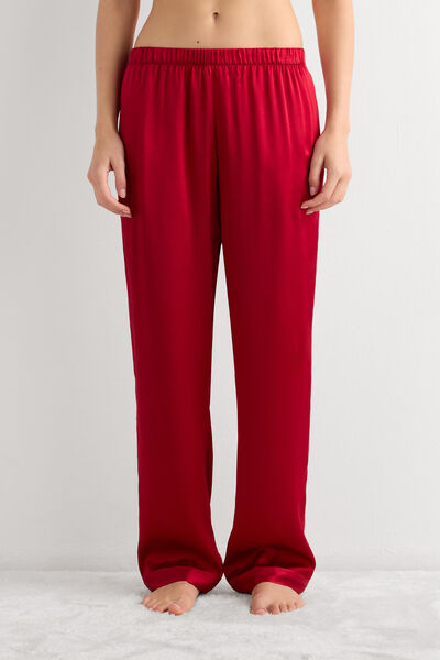 Pantalone Lungo in Raso di Seta