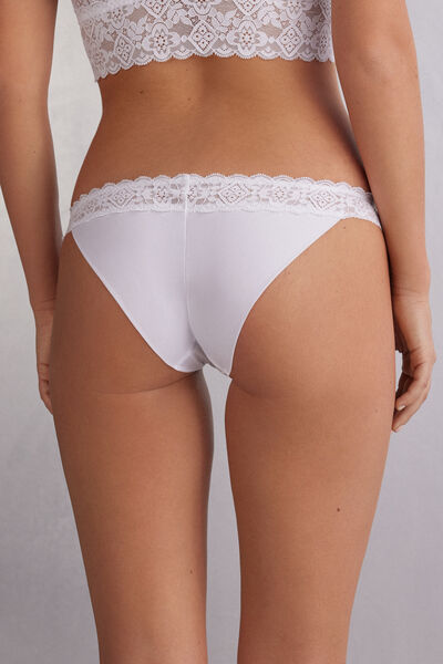 Lace and Microfibre Carioca Brazilian Briefs