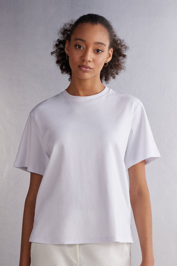 Short-Sleeved Cotton Top