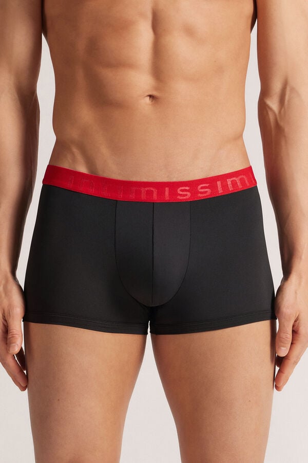 Boxer Shorts in Microfibre with Logo