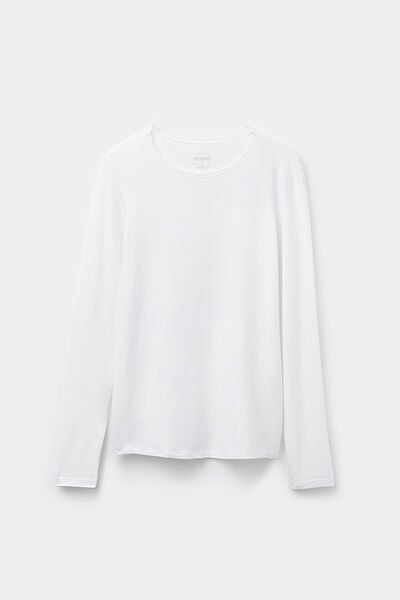 Langärmeliges Rundhalsshirt aus Micromodal