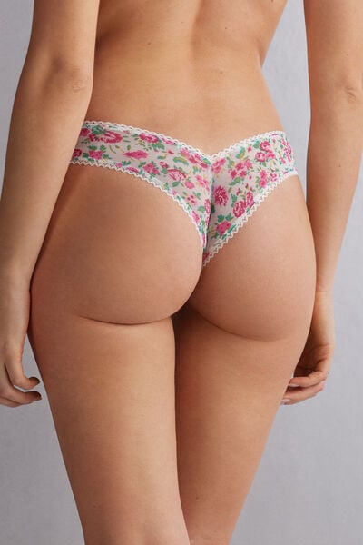 Life is a Flower 80s-Style Brazilian Briefs