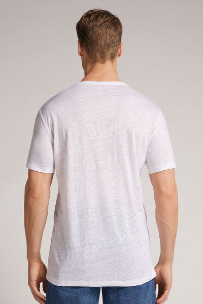 Short-Sleeved Linen T-Shirt