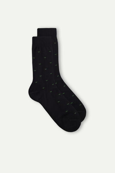 Pánské Krátké Vzorované Ponožky ze Skotské Bavlny