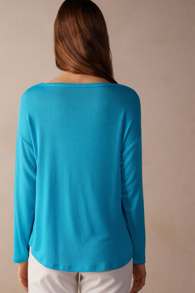 Maglia Manica Lunga in Modal Ultrasoft con Cashmere