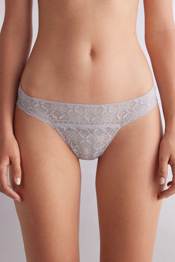 Women'secret lace brazilian underwear in white