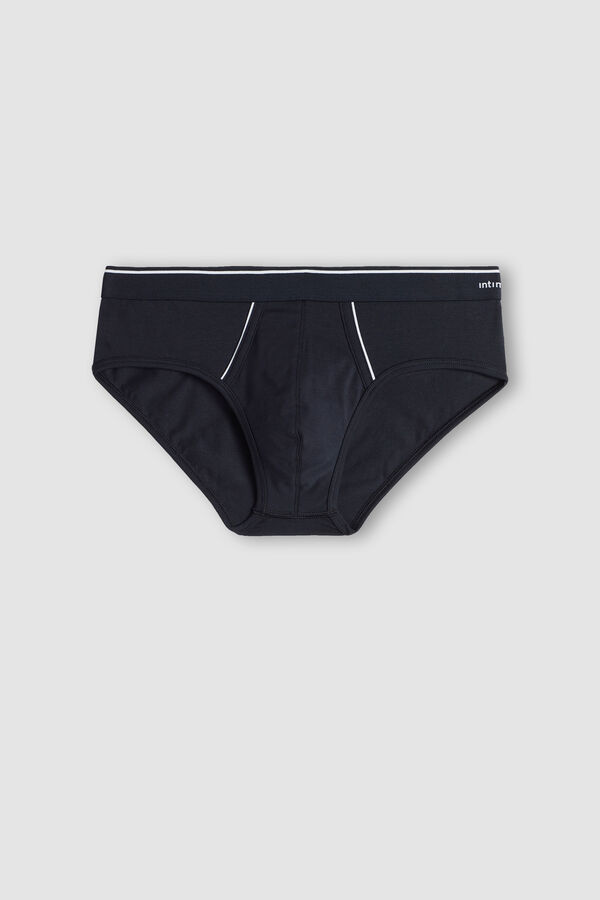 Superior Cotton Briefs with Exposed Elastic
