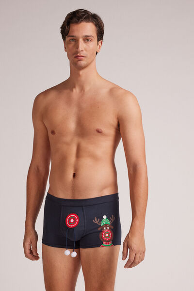 Boxers Algodão Superior Estampado Rena