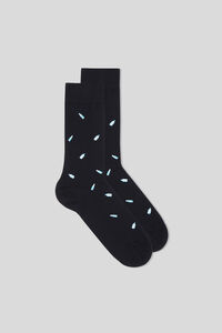 Short Patterned Cotton Socks