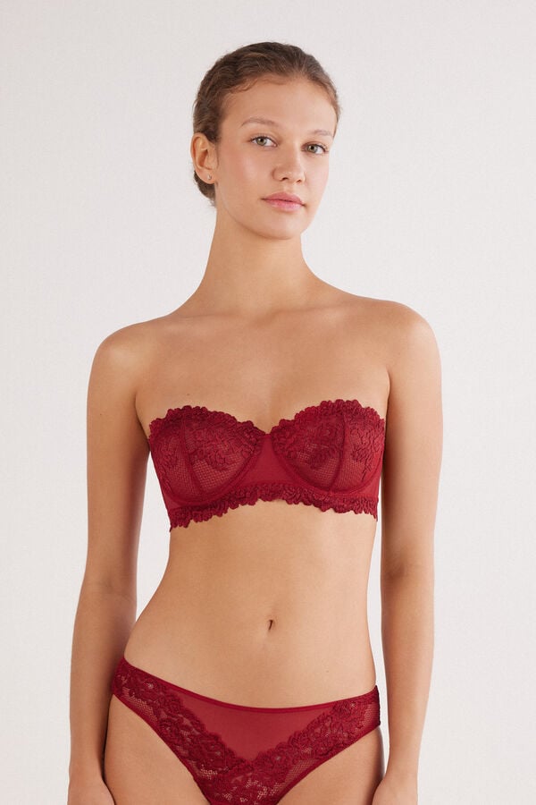 Pretty Flowers Bandeau Bra