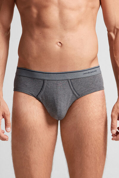 Superior Cotton Briefs with Exposed Elasticated Waistband