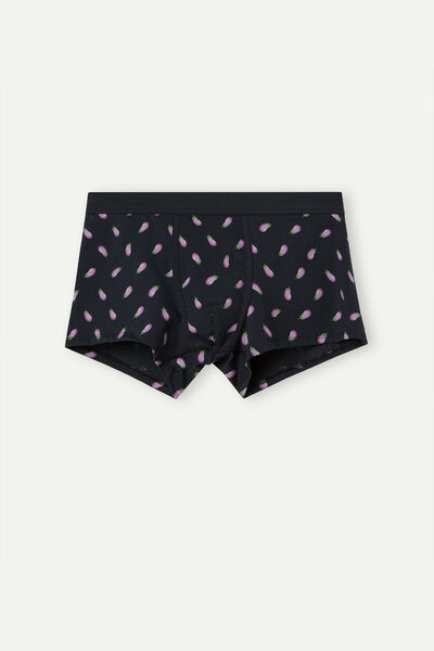 Boxershorts Auberginen aus elastischer Supima®-Baumwolle