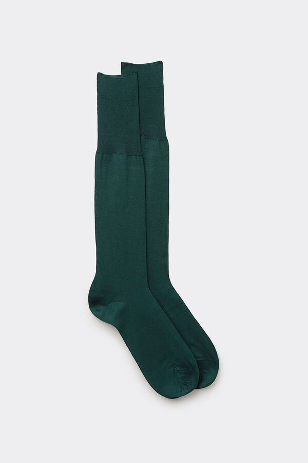 Long Sateen Cotton Lisle Socks