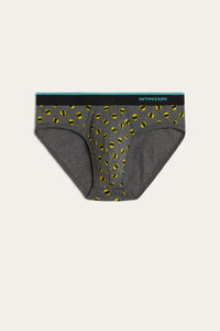 Stretch Supima® Cotton Briefs with Super Heroes Logo Print