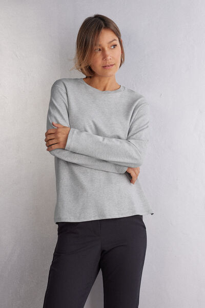 Long-Sleeved Cotton Top