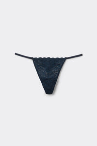 Lace Thong with Side Straps