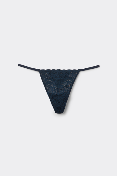 Lace Thong with Side Straps
