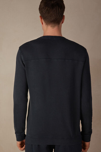 Bluza z Okrągłym Dekoltem Washed Collection