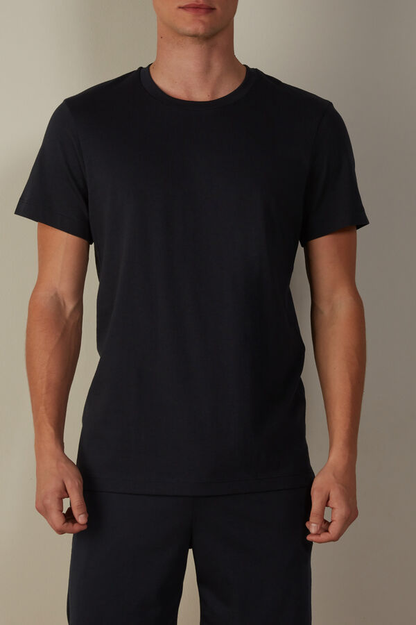 スーピマコットン クルーネック ショートスリーブ Tシャツ Intimissimi