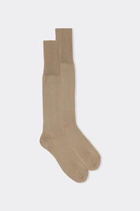 Long Sateen Cotton Lisle strumpor