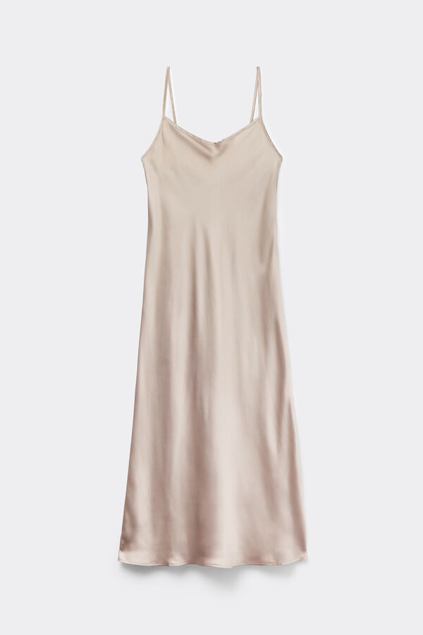 Midi-Length Slip in Silk