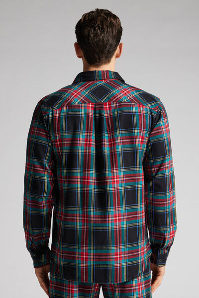 Tartan Brushed Plain-Weave Cotton Shirt
