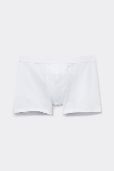 Cotton Boxers with Exposed Elasticated Waistband