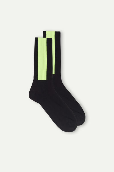 Yanı Şeritli Havlu Soket Çorap