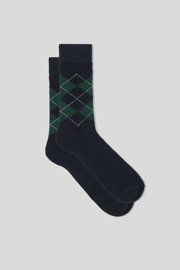 Short Patterned Soft Cotton Socks