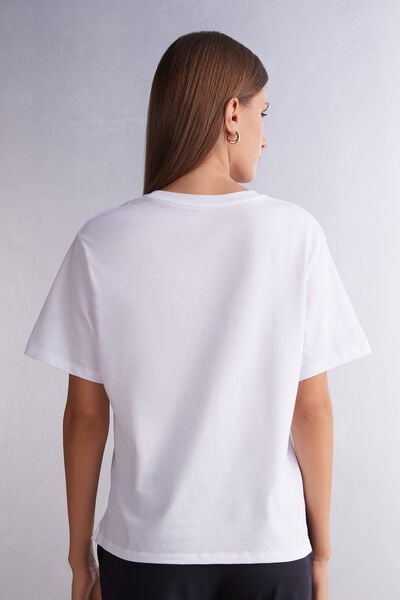 T-shirt manches courtes boxy en coton