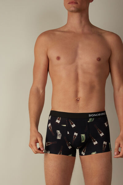 Boxershorts mit Print Signorvino Party aus elastischer Supima®-Baumwolle